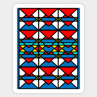 Wild Primary Stained Glass Sticker